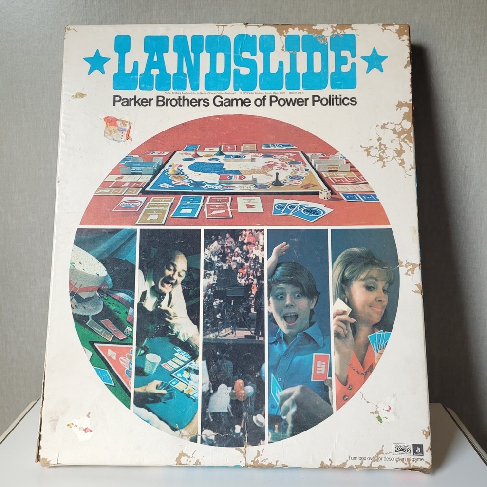 Vtg 1971 Landslide Board Game PARKER BROTHERS Replacement Parts Lot INCOMPLETE